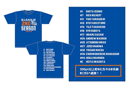2017-18シーズン記念Tシャツ
