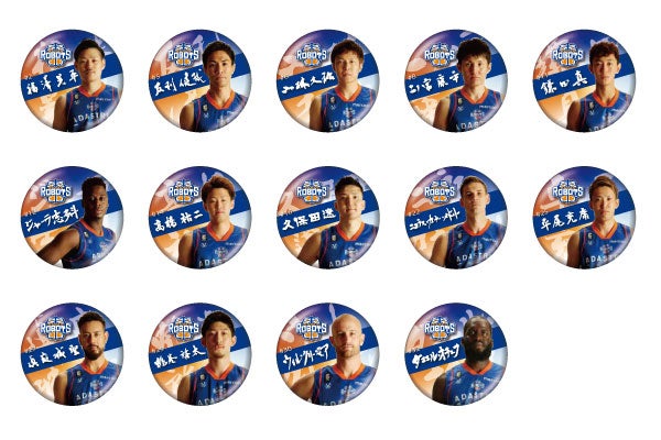 選手写真缶バッチ