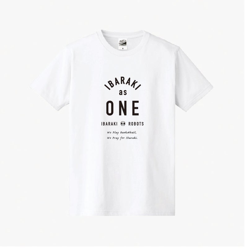 台風19号茨城被災復興支援 チャリティTシャツ ホワイト