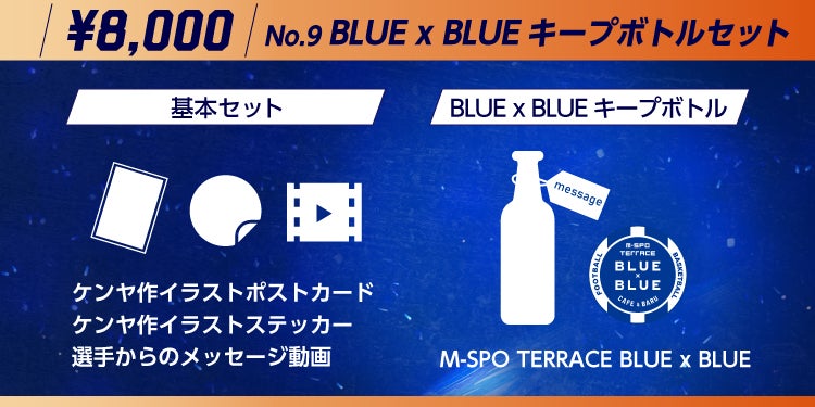 【選手・RDT選択】 BLUE x BLUE キープボトルセット