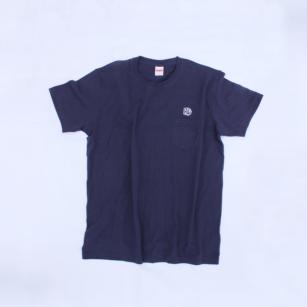 オルタネイトロゴ刺繍Tシャツ ネイビー