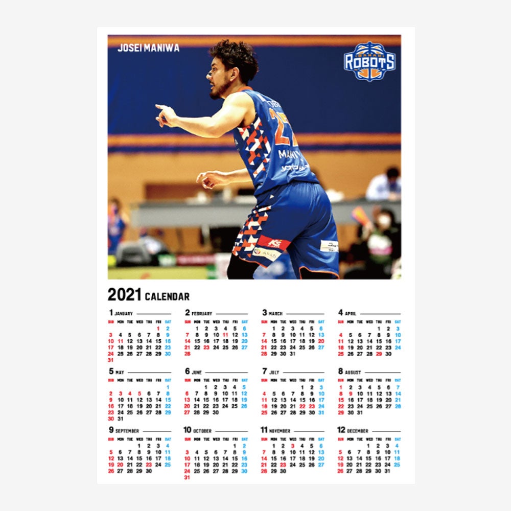 2021年選手別アクリルカレンダー(福袋限定)